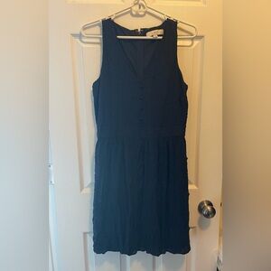 Loft Navy Sleeveless Dress size 2